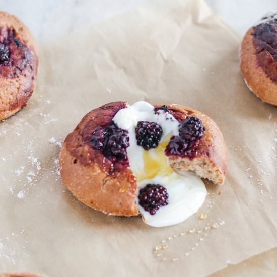 Blackberry Spelt Buns