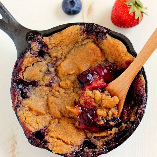 Berry Skillet Cobbler