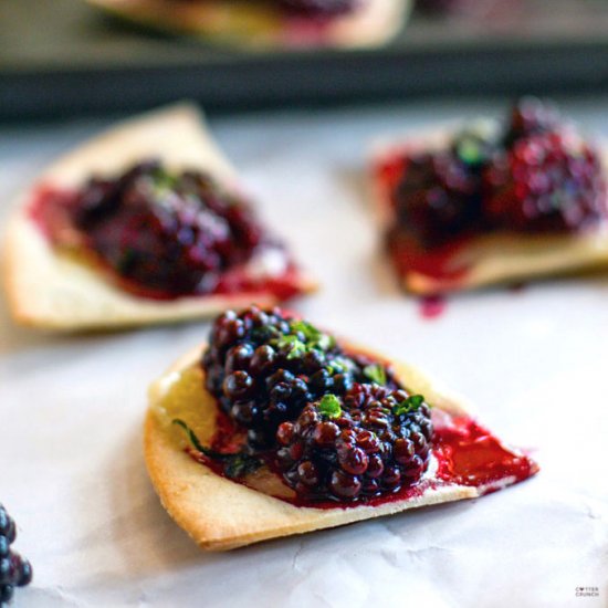 Blackberry Basil Nachos