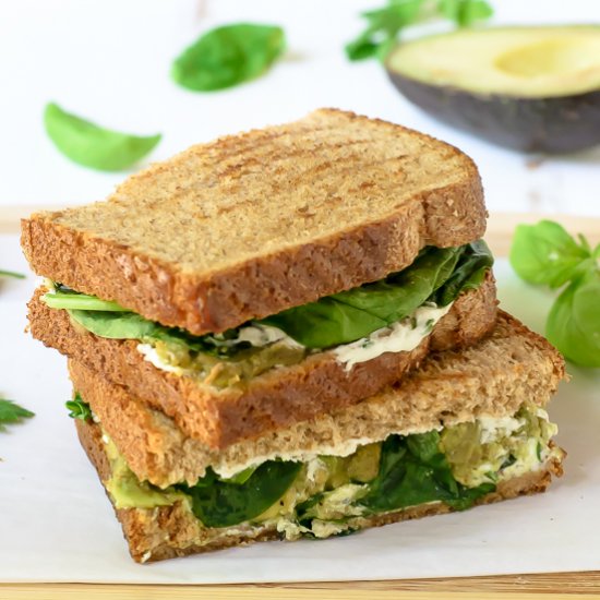 Avocado Goat Cheese Grilled Cheese