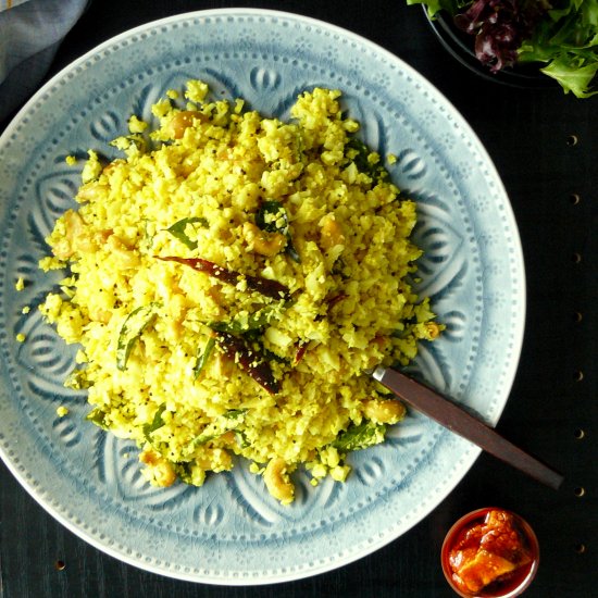 Tempered Cauliflower Rice