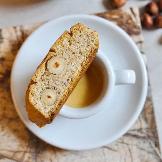 Hazelnut Anise and Coconut Biscotti