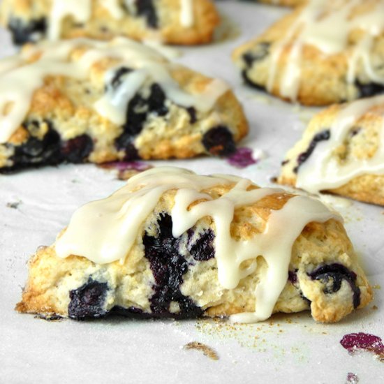 Vegan Blueberry Lemon Scones