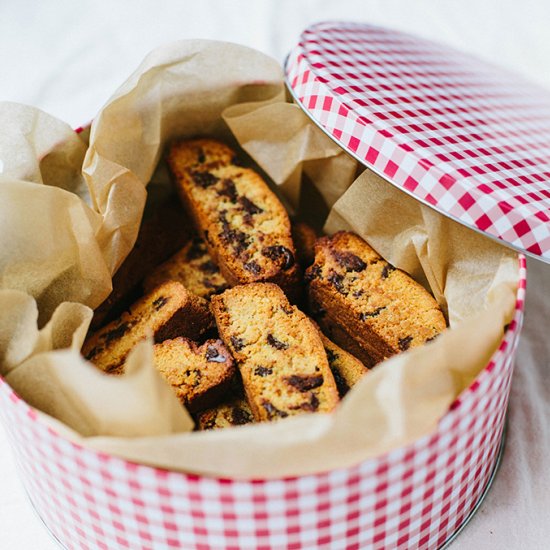 Gluten-free Chocolate Chip Biscotti