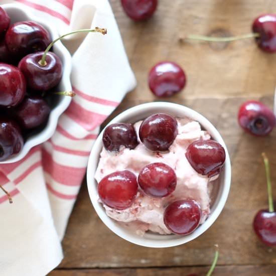 Paleo Cherry Vanilla Ice Cream