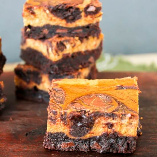 Pumpkin Cream Cheese Brownies