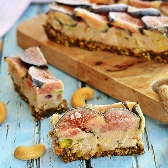 Pistachio, Cashew and Fig Bars