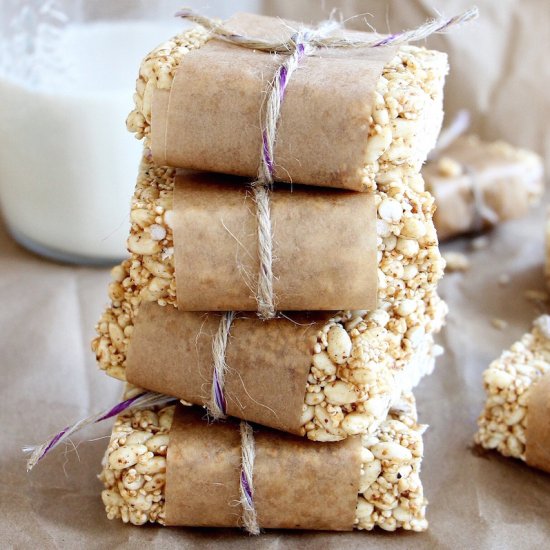 Amaranth & Brown Rice Crispy Treats