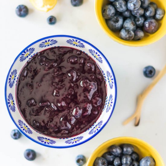 3 Ingredient Blueberry Jam