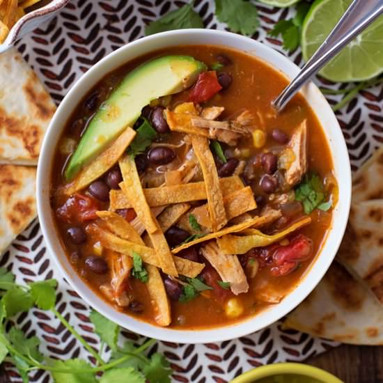 Chicken Enchilada Soup