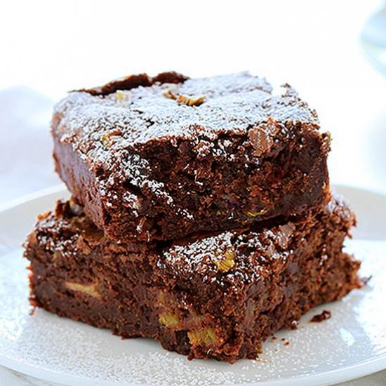 Rhubarb Brownies