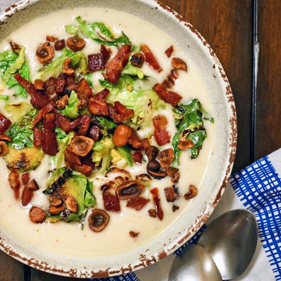 Celery Root Soup with Pancetta