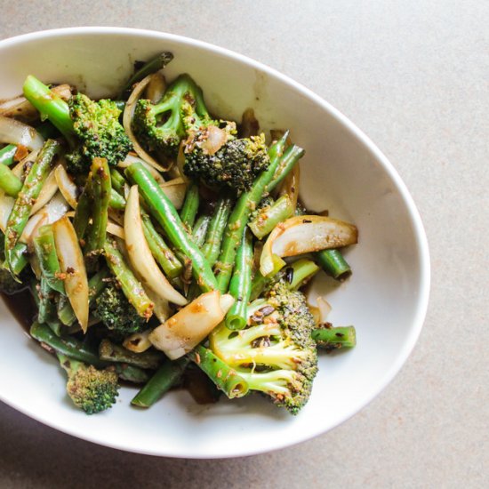 Veggie Stir Fry in Black Bean Sauce