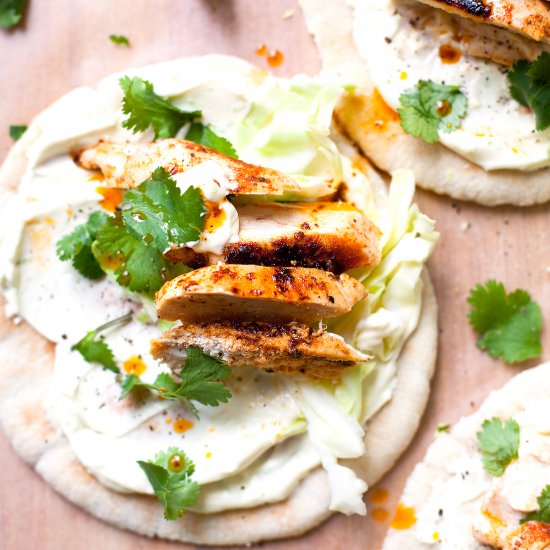 Cajun Chicken Pitas