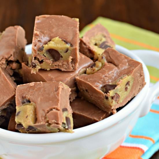 Chocolate Cookie Dough Fudge