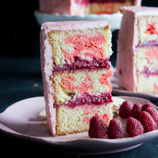 Raspberry Marble Torte