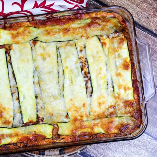 No Noodle Zucchini Lasagna