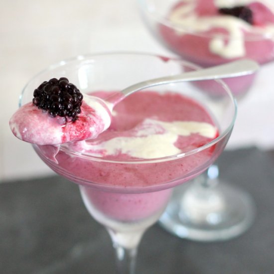 Blackberry Cashew Ice Cream