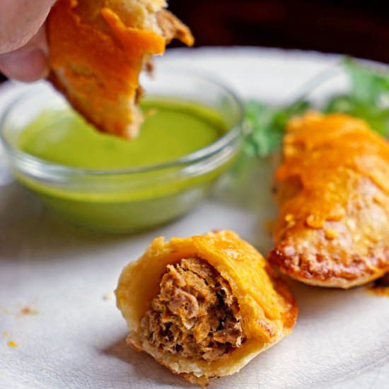 Shredded Beef Verde Empanadas