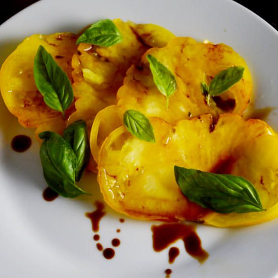 Tomato, Basil and Balsamic Salad