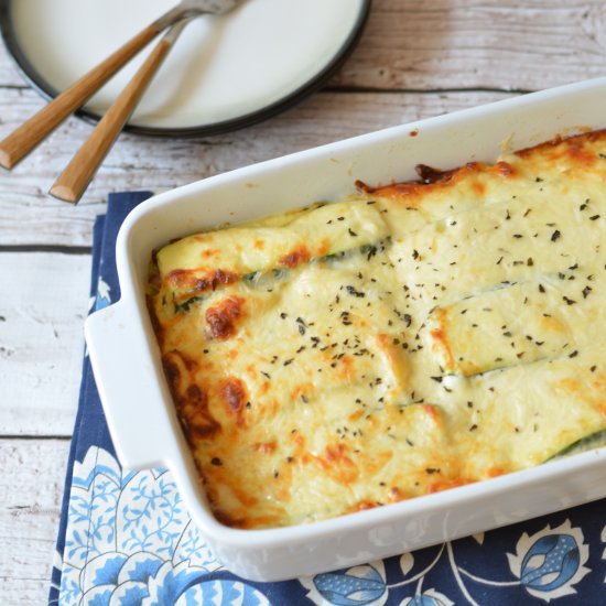 Zucchini Lasagna Alfredo