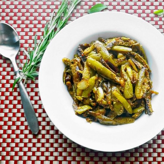 Ivy Gourd Stir Fry with Rosemary