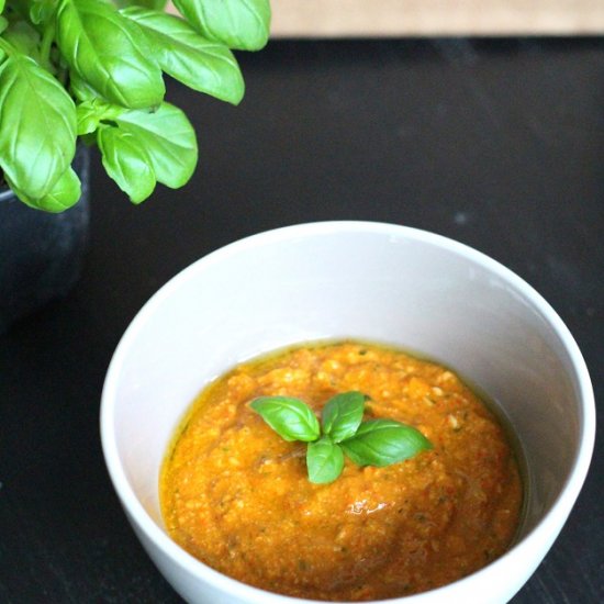 Vegan Red Pepper Pesto