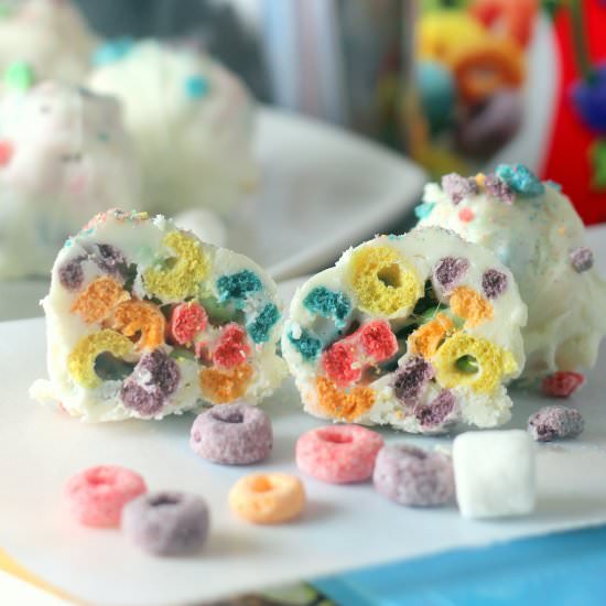 Froot Loops Marshmallow Bombs