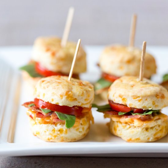 Mini Pimento BLT Cheddar Biscuits