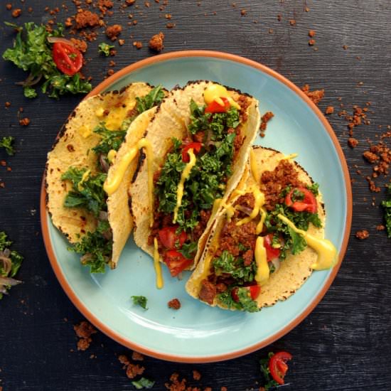 Walnut Lentil Soft Tacos