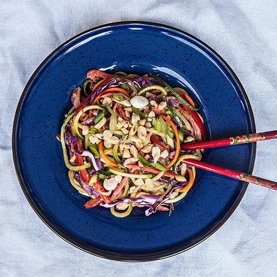 Zucchini Noodles with Peanut Sauce