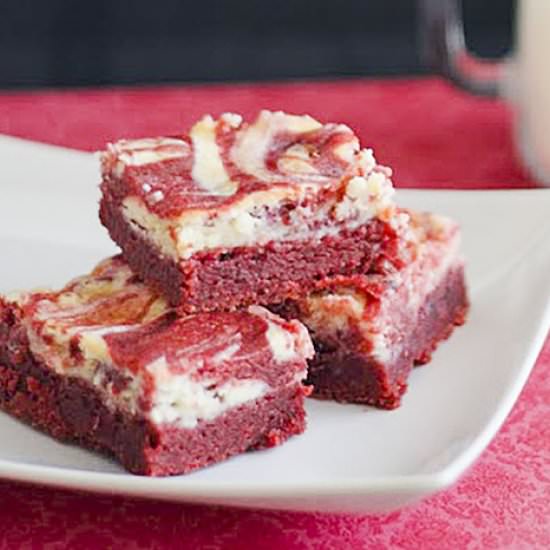 Red Velvet Cheesecake Brownies