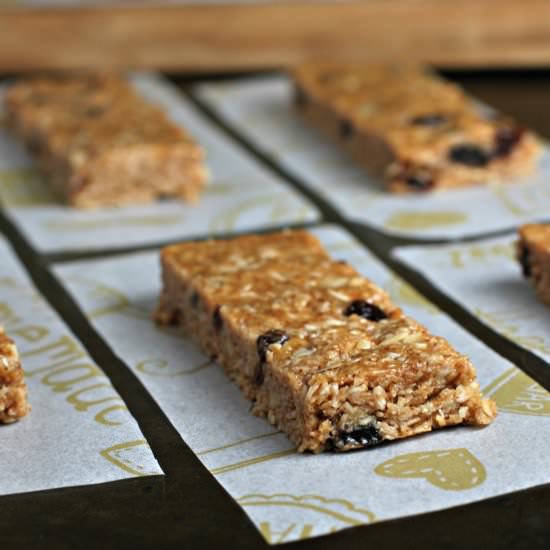 Cinnamon Raisin Almond Oat Bars