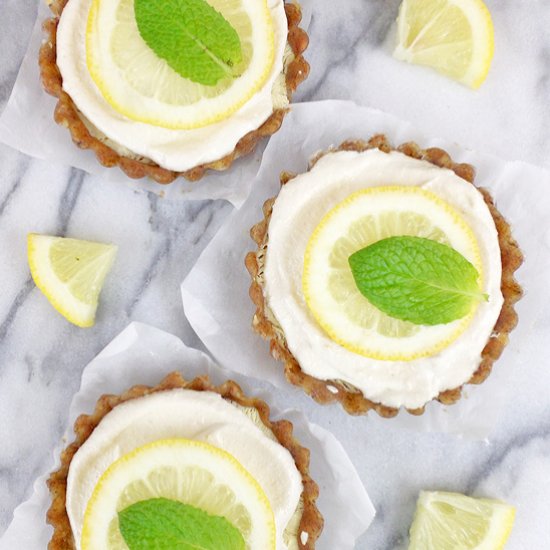 Lemon Cashew Cream Tarts