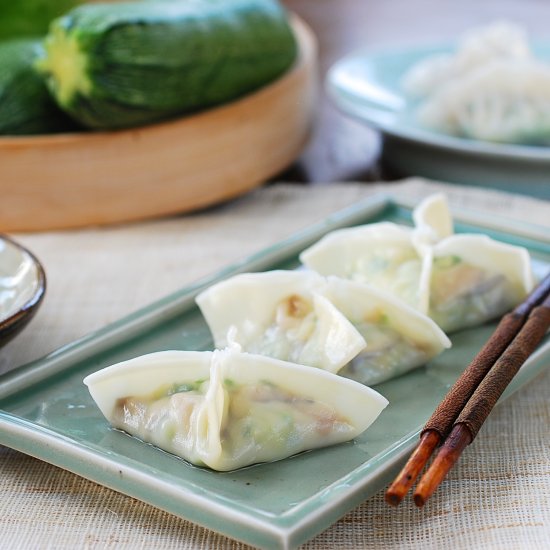 Hobak mandu – zucchini dumplings