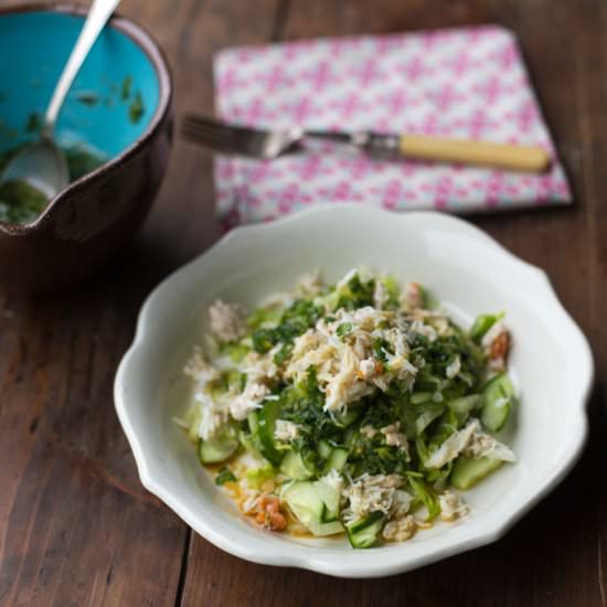 Crab Salad with Coriander Dressing