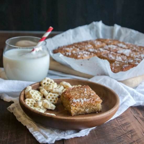 Salted Honey Blondies