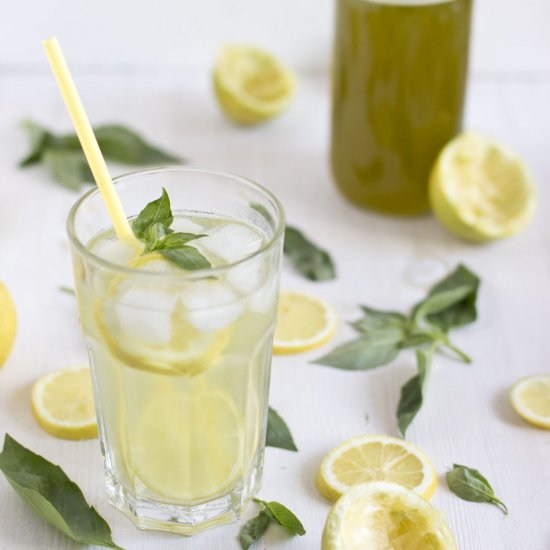 Lemon Basil Cordial