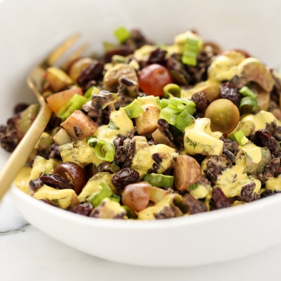 Curried Black Rice Crunch Salad