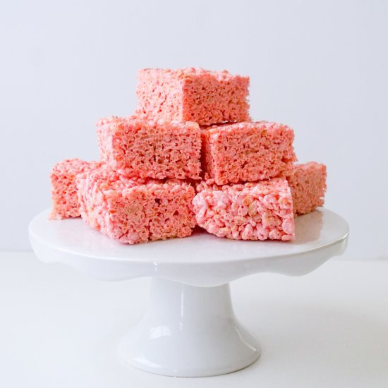 Strawberry Rice Krispies Treats