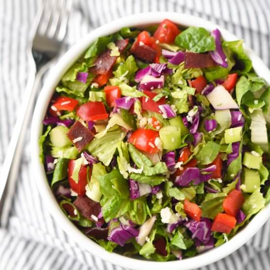 White Cheddar and Bacon Chopped Salad