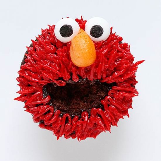 Elmo Cupcakes