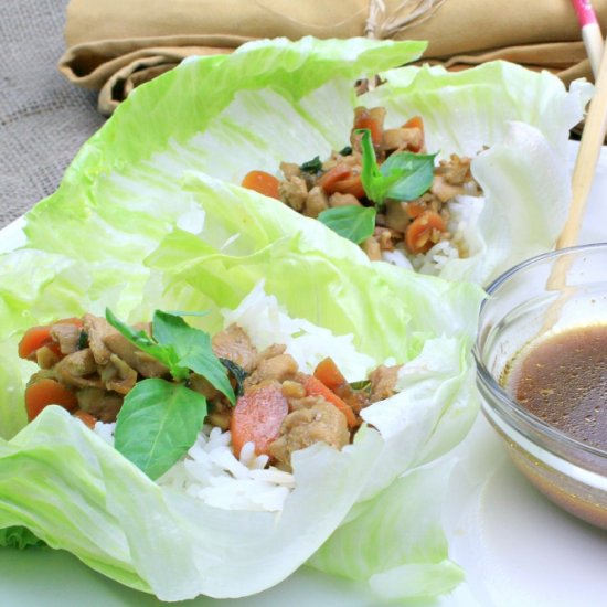 Asian Chicken Lettuce Wraps