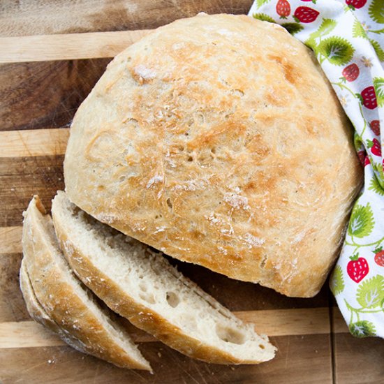 Homemade No-Knead Bread