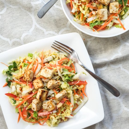 Sesame Ginger Slaw with Tofu