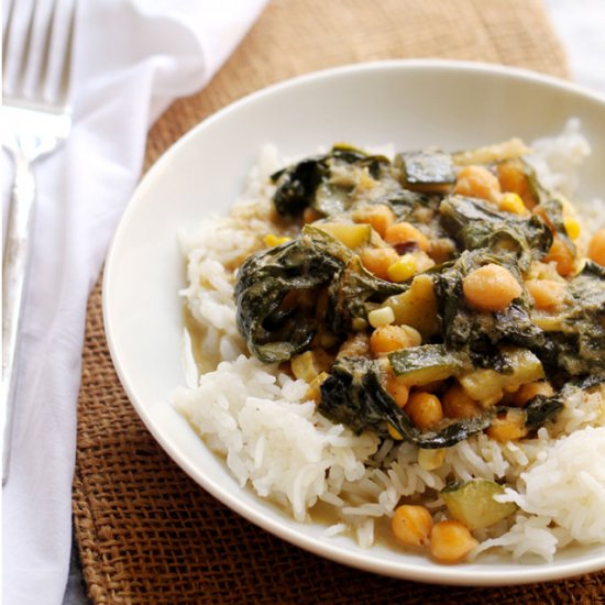 Thai Green Summer Vegetable Curry