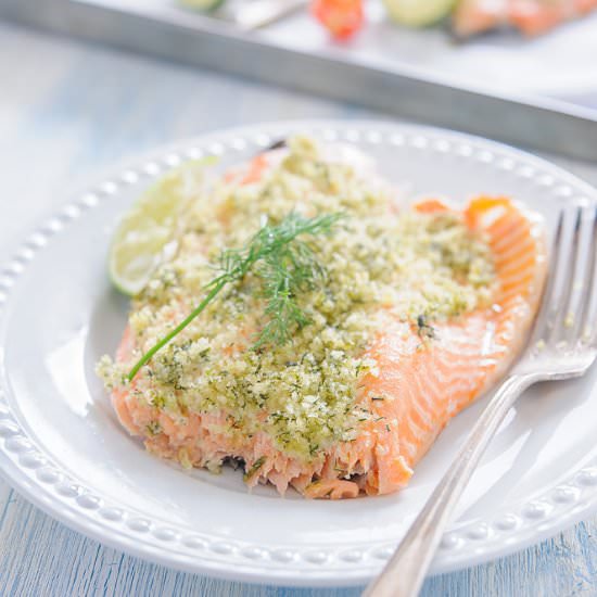 Trout with Lime-Dill Crust