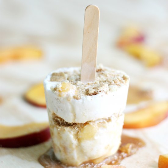 Peach Pie Pops + Honey Caramel Sauce