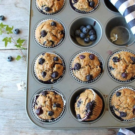 Blueberry Spelt Muffins