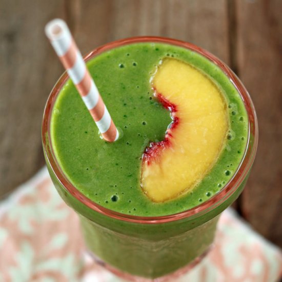 Ginger Peach Green Smoothie